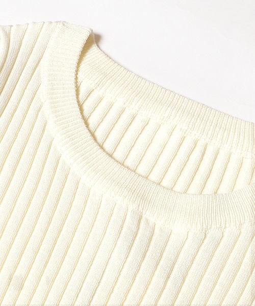 coca（coca）（コカ）の「異素材切り替えバルーンニットワンピース（ワンピース・レディース・アイボリー/ブラック・L/M/S）」の16枚目の写真