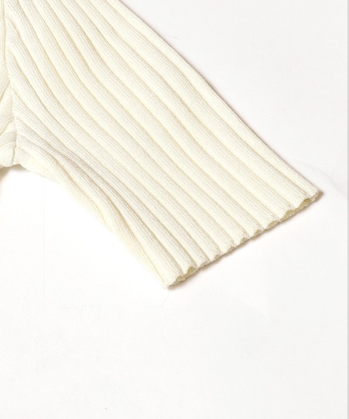 coca（coca）（コカ）の「異素材切り替えバルーンニットワンピース（ワンピース・レディース・アイボリー/ブラック・L/M/S）」の17枚目の写真