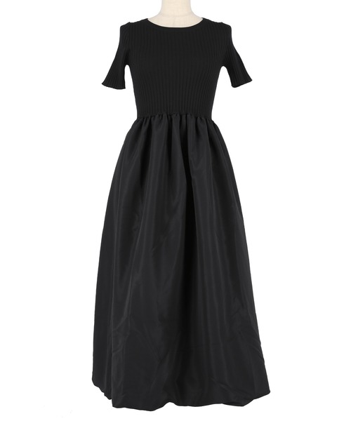 coca（coca）（コカ）の「異素材切り替えバルーンニットワンピース（ワンピース・レディース・アイボリー/ブラック・L/M/S）」の21枚目の写真