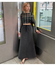 LE CIEL BLEU | オゾンウォッシュジャージースカート / Ozone Washed Jersey Skirt(スカート)