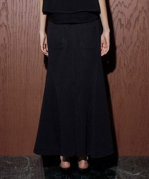 LE CIEL BLEU(ルシェルブルー)の「オゾンウォッシュジャージースカート / Ozone Washed Jersey Skirt(スカート・レディース・チャコールグレー・36/38)」の5枚目の写真