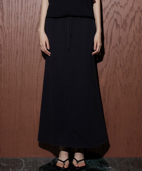 LE CIEL BLEU オゾンウォッシュジャージースカート オゾンウォッシュジャージースカート / Ozone Washed Jersey