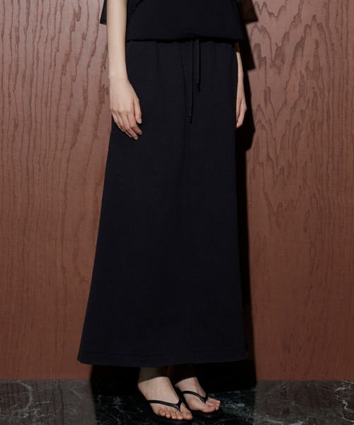 LE CIEL BLEU(ルシェルブルー)の「オゾンウォッシュジャージースカート / Ozone Washed Jersey Skirt(スカート・レディース・チャコールグレー・36/38)」の3枚目の写真
