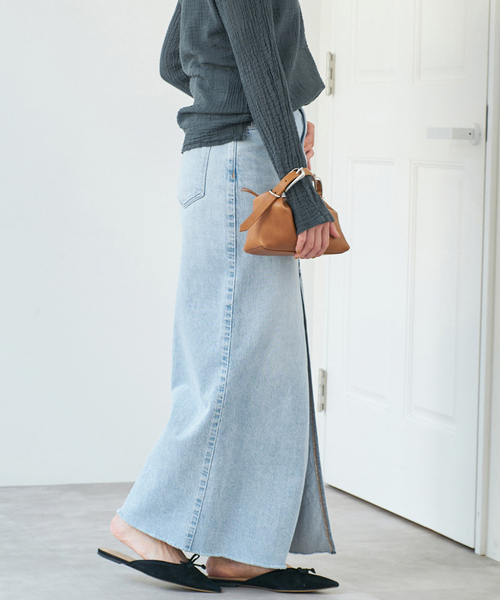 2025SS　IENA　アッパーハイツ別注デニムスカートupper hights イエナ IENA upper hights/アッパーハイツ DENIM SK デニム