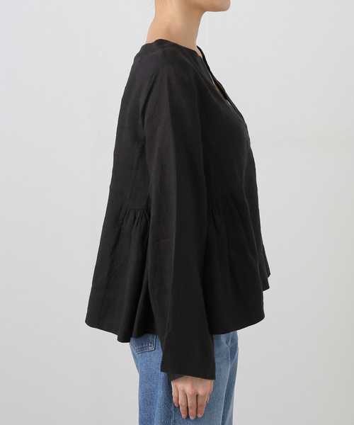 Deuxieme Classe Marlette/マーレット　ブラウス MERLETTE/マーレット】Scoop Neck Blouse（シャツ／ブラウス