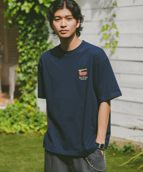 RAGEBLUE(レイジブルー)の「レトログラフィックプリントTシャツ(Tシャツ/カットソー・メンズ・ライトグレー/ブラック/ホワイト/ネイビー・LARGE/MEDIUM)」の17枚目の写真