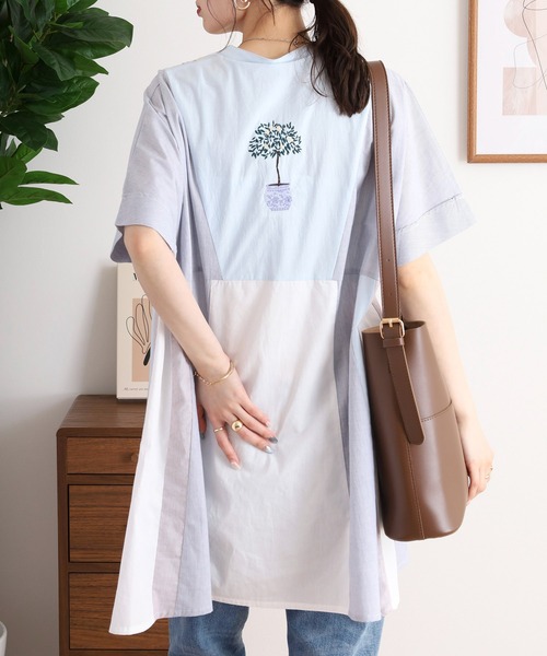Emago(イマゴ)の「EMAGO レモン刺繍チュニックシャツ(シャツ/ブラウス・レディース・ブラック/ブルー/グレー・FREE)」の14枚目の写真