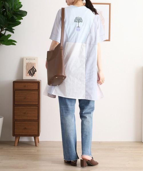 EMAGO レモン刺繍チュニックシャツ（シャツ/ブラウス）｜Emago