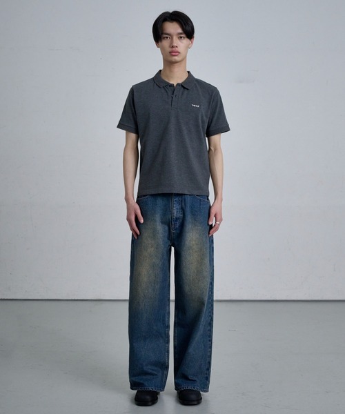 THE CLE(ザクレ)の「KANOKO POLO SHIRT / 鹿の子ポロシャツ【鹿の子】【ポロ】 ポロシャツ トップス メンズ(ポロシャツ・メンズ・チャコール/アイボリー/ブラック・SMALL/MEDIUM/LARGE)」の12枚目の写真