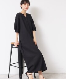 Dessin | 【洗える】パフスリーブAラインワンピース(S~L)(ワンピース)