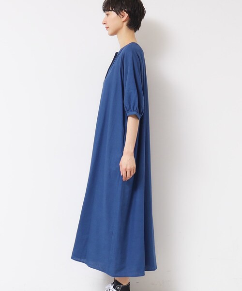 Dessin（デッサン）の「【洗える】パフスリーブAラインワンピース（S～L）（ワンピース・レディース・ブルー/ブラウン系その他/ブラック・03/02/01）」の17枚目の写真