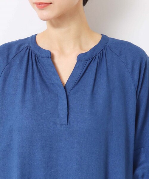 Dessin（デッサン）の「【洗える】パフスリーブAラインワンピース（S～L）（ワンピース・レディース・ブルー/ブラウン系その他/ブラック・03/02/01）」の19枚目の写真