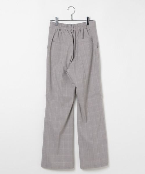 PAGEBOY（ページボーイ）の「ライトエステルフレアパンツ（スラックス・レディース・ブラック/チェック/チャコールグレー・FREE）」の11枚目の写真