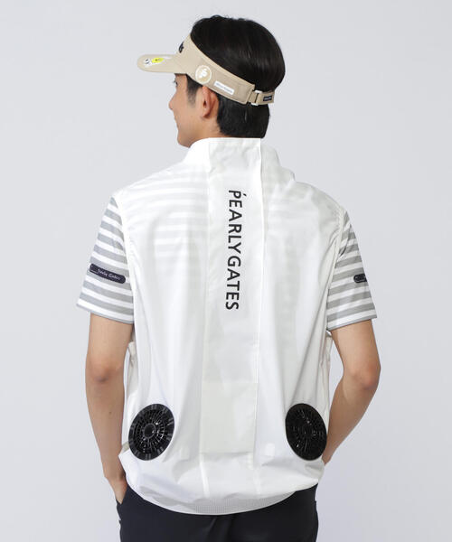 【PEARLY GATES】パーリーゲイツ ファン付きメッシュベスト カチオンマルチストレッチニットファンベスト | PEARLY GATES