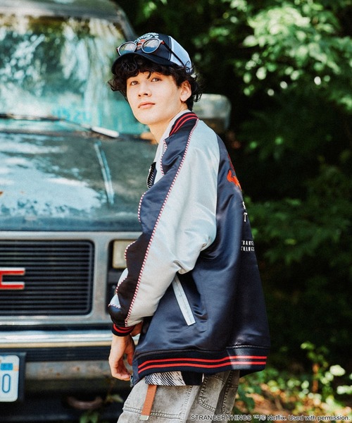 niko and...（ニコアンド）の「【STRANGER THINGS】コラボ リバーシブルブルゾン（ブルゾン・メンズ・ブラック/ブルー・LARGE/MEDIUM）」の15枚目の写真