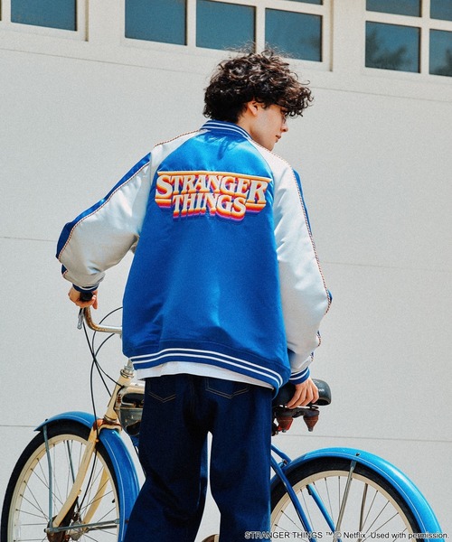 niko and...（ニコアンド）の「【STRANGER THINGS】コラボ リバーシブルブルゾン（ブルゾン・メンズ・ブラック/ブルー・LARGE/MEDIUM）」の3枚目の写真