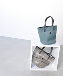 【厚みのあるジュート素材】 CL3770 HAND＆WORK FLOWER PATTERN TOTE