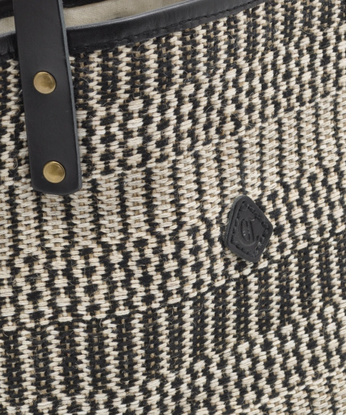 CLEDRAN（クレドラン）の「【厚みのあるジュート素材】 CL3770 HAND＆WORK FLOWER PATTERN TOTE（トートバッグ・レディース・ブラック系その他/グリーン系その他・FREE）」の5枚目の写真