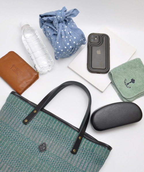 CLEDRAN（クレドラン）の「【厚みのあるジュート素材】 CL3770 HAND＆WORK FLOWER PATTERN TOTE（トートバッグ・レディース・ブラック系その他/グリーン系その他・FREE）」の18枚目の写真