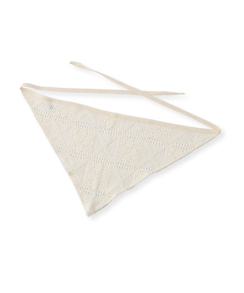 marjour（マージュール）の「TRIANGLE SCARF（バンダナ/スカーフ・レディース・アイボリー・FREE）」の12枚目の写真