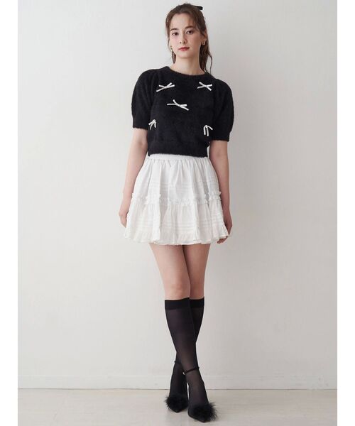 CALNAMUR（カルナムール）の「コットンギャザーボリュームスカート（スカート・レディース・ブラック/ベージュ/ホワイト・FREE）」の20枚目の写真