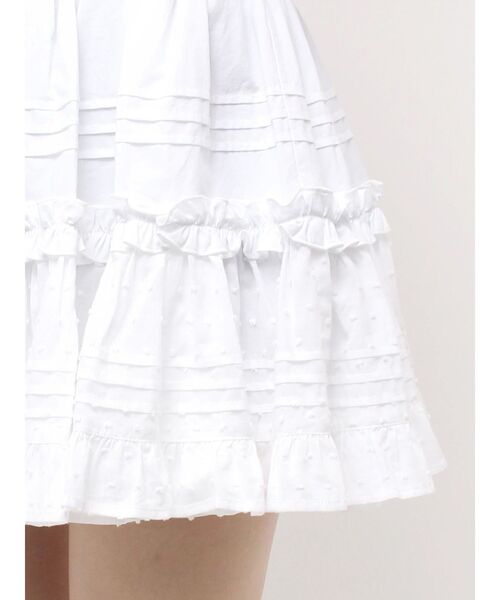 CALNAMUR（カルナムール）の「コットンギャザーボリュームスカート（スカート・レディース・ブラック/ベージュ/ホワイト・FREE）」の6枚目の写真