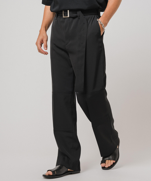 Dickies(ディッキーズ)の「Dickies(ディッキーズ) 別注 ベルテッド ワーク トラウザーズ(スラックス・メンズ・チャコールグレー/ブラック・MEDIUM/LARGE/SMALL)」の4枚目の写真