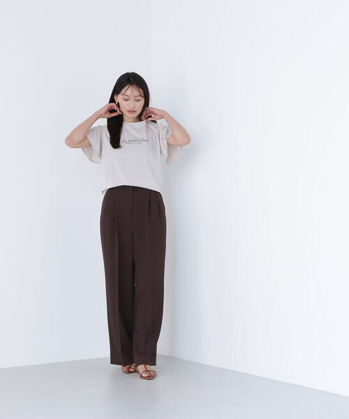 NATURAL BEAUTY BASIC(ナチュラルビューティーベーシック)の「◇ドライタッチ SETUP パンツ(その他パンツ・レディース・ベージュ/ダークブラウン・MEDIUM/P/S)」の14枚目の写真