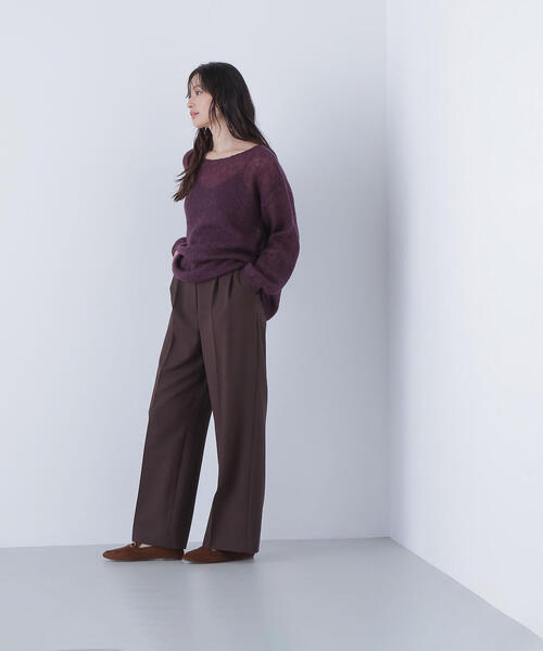 NATURAL BEAUTY BASIC(ナチュラルビューティーベーシック)の「◇ドライタッチ SETUP パンツ(その他パンツ・レディース・ベージュ/ダークブラウン・MEDIUM/P/S)」の16枚目の写真