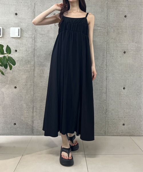 GLAMOROUS JANE キャミワンピ セール】レース切替クロップド丈デニムキャミワンピース