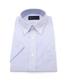 HARUYAMA（ハルヤマ）の「【形態安定】半袖ワイシャツ ボタンダウン 別布 ストライプ ビバリーヒルズポロクラブ（ビジネスシャツ）」
