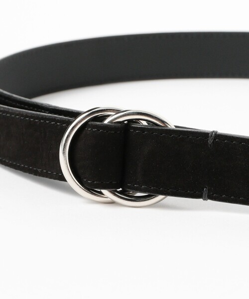 BRILLA per il gusto(ブリッラペルイルグースト)の「ヌバック ダブルリング ベルト(ベルト・メンズ・ダークブラウン/ブラック・50/48/46)」の3枚目の写真