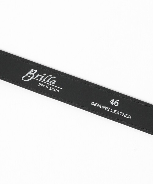 BRILLA per il gusto(ブリッラペルイルグースト)の「ヌバック ダブルリング ベルト(ベルト・メンズ・ダークブラウン/ブラック・50/48/46)」の5枚目の写真