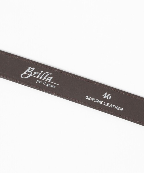 BRILLA per il gusto(ブリッラペルイルグースト)の「ヌバック ダブルリング ベルト(ベルト・メンズ・ダークブラウン/ブラック・50/48/46)」の8枚目の写真