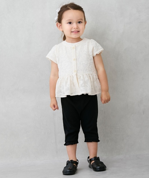 petit main（プティマイン）の「【リンク】レースカーディガン(キッズ)（カーディガン/ボレロ・キッズ・アイボリー/ライトベージュ・90cm/130cm/110cm/80ｃｍ/120cm/100cm）」の11枚目の写真