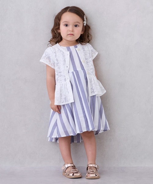 petit main（プティマイン）の「【リンク】レースカーディガン(キッズ)（カーディガン/ボレロ・キッズ・アイボリー/ライトベージュ・90cm/130cm/110cm/80ｃｍ/120cm/100cm）」の12枚目の写真