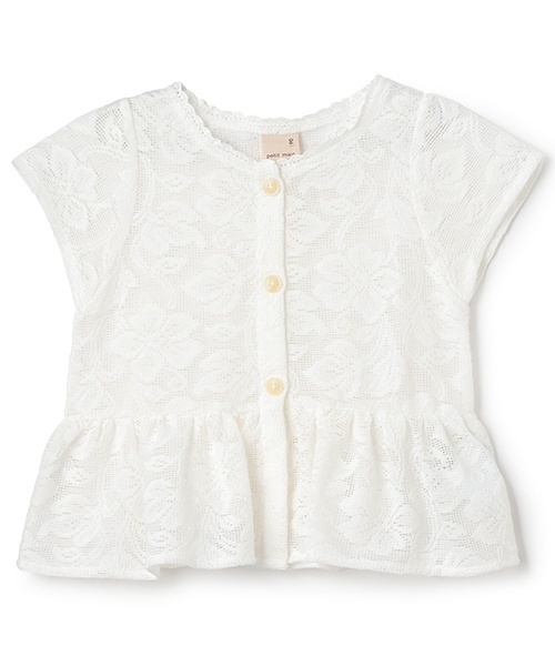 petit main（プティマイン）の「【リンク】レースカーディガン(キッズ)（カーディガン/ボレロ・キッズ・アイボリー/ライトベージュ・90cm/130cm/110cm/80ｃｍ/120cm/100cm）」の13枚目の写真