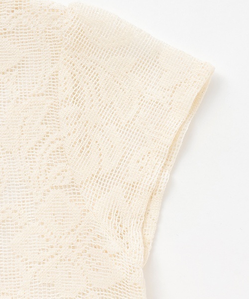 petit main（プティマイン）の「【リンク】レースカーディガン(キッズ)（カーディガン/ボレロ・キッズ・アイボリー/ライトベージュ・90cm/130cm/110cm/80ｃｍ/120cm/100cm）」の7枚目の写真