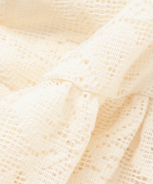 petit main（プティマイン）の「【リンク】レースカーディガン(キッズ)（カーディガン/ボレロ・キッズ・アイボリー/ライトベージュ・90cm/130cm/110cm/80ｃｍ/120cm/100cm）」の5枚目の写真