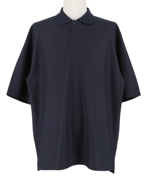 変形ラッセル編みポロシャツ（ポロシャツ）｜coca（coca）（コカ）の