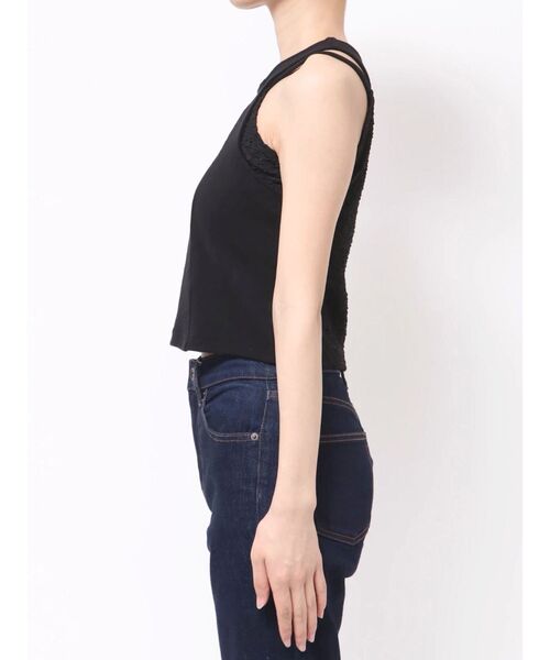 MURUA（ムルーア）の「トリックドッキングキャミタンク（タンクトップ・レディース・ホワイト/ブラック/ライム・FREE）」の10枚目の写真