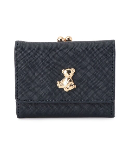 Ober Tashe（オーバータッシェ）の「くまちゃんがま口三つ折り財布（財布・レディース・ブルー系その他/ブラック/アイボリー・FREE）」の4枚目の写真