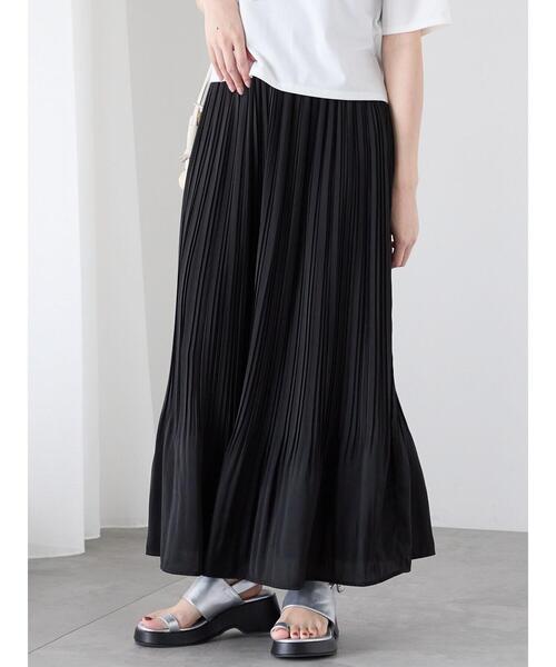 Te chichi TERRASSE（テチチテラス）の「【選べる着丈】消しプリーツスカート（スカート・レディース・ベージュ/ブルー/チャコールグレー/ブラック・ﾌﾘｰ(M)/ﾌﾘｰ(L)）」の21枚目の写真