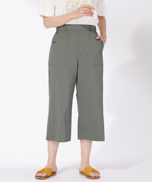 BELLUNA PLUS(ベルーナ)の「サラリ綿混ベイカーキュロットパンツ(その他パンツ・レディース・チャコール/ベージュ/ネイビー/テラコッタ・X-LARGE/LARGE/MEDIUM/SMALL)」の6枚目の写真