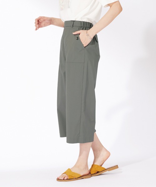 BELLUNA PLUS(ベルーナ)の「サラリ綿混ベイカーキュロットパンツ(その他パンツ・レディース・チャコール/ベージュ/ネイビー/テラコッタ・X-LARGE/LARGE/MEDIUM/SMALL)」の8枚目の写真