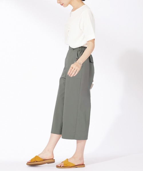 BELLUNA PLUS(ベルーナ)の「サラリ綿混ベイカーキュロットパンツ(その他パンツ・レディース・チャコール/ベージュ/ネイビー/テラコッタ・X-LARGE/LARGE/MEDIUM/SMALL)」の10枚目の写真