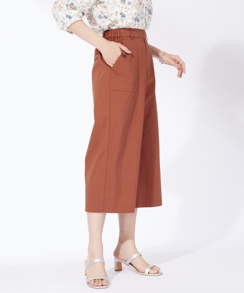BELLUNA PLUS(ベルーナ)の「サラリ綿混ベイカーキュロットパンツ(その他パンツ・レディース・チャコール/ベージュ/ネイビー/テラコッタ・X-LARGE/LARGE/MEDIUM/SMALL)」の13枚目の写真