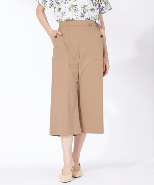 BELLUNA PLUS(ベルーナ)の「サラリ綿混ベイカーキュロットパンツ(その他パンツ・レディース・チャコール/ベージュ/ネイビー/テラコッタ・X-LARGE/LARGE/MEDIUM/SMALL)」の19枚目の写真