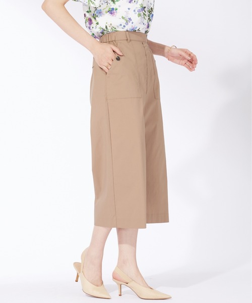 BELLUNA PLUS(ベルーナ)の「サラリ綿混ベイカーキュロットパンツ(その他パンツ・レディース・チャコール/ベージュ/ネイビー/テラコッタ・X-LARGE/LARGE/MEDIUM/SMALL)」の20枚目の写真