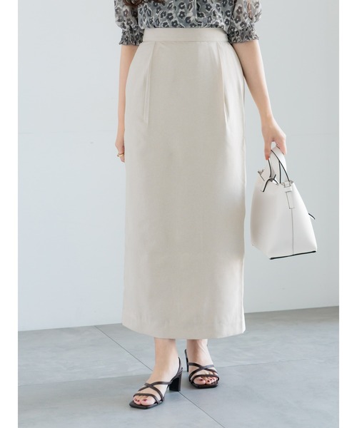 Te chichi(テチチ)の「ペンシルロングスカート(スカート・レディース・ブラック/グリーン/ライトベージュ・マルチサイズ)」の2枚目の写真